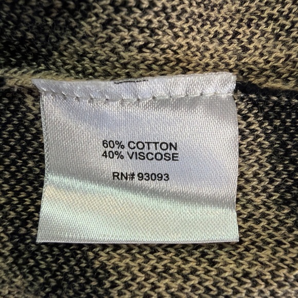 Tyler Boe Tan and Black Tiger Pattern Sweater. EC. Size medium - Picture 6 of 7